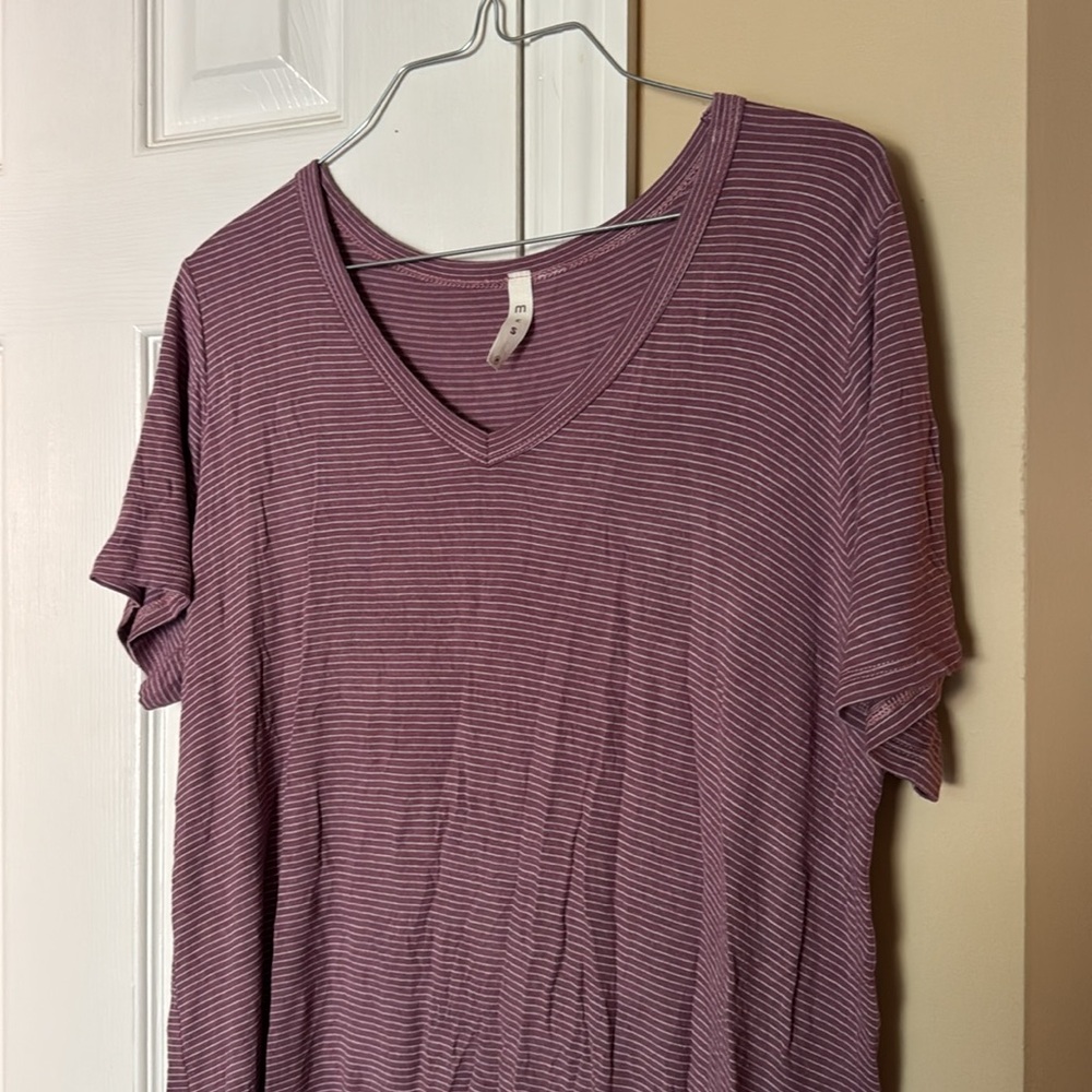 Mittoshop Boutique Striped Tshirt V Neck Discount Divas Short sleeve
